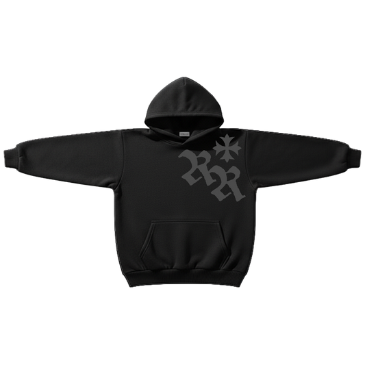 RISEN ROOTS - "REBORN | HOODIE JACKET" - Color: BLACK