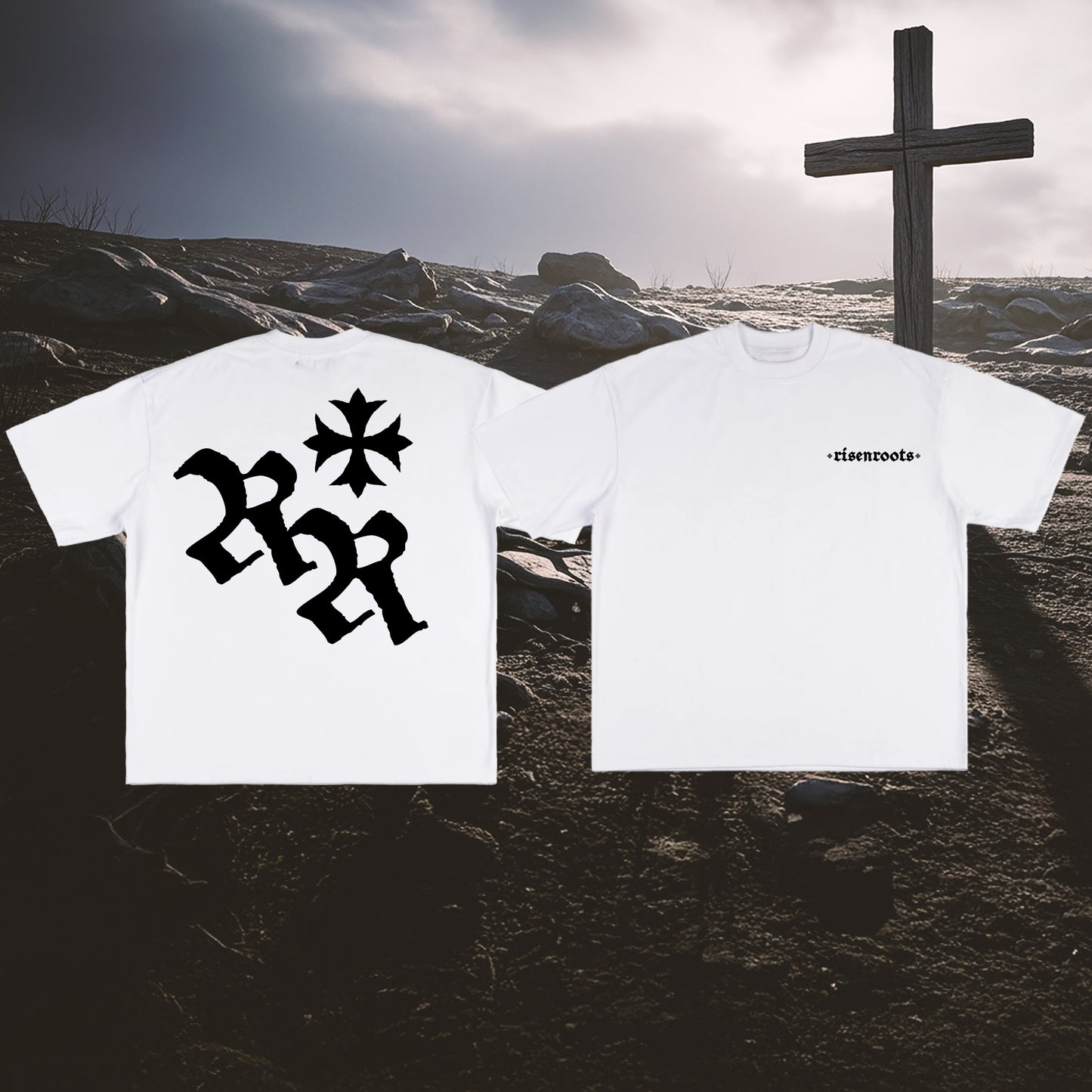 RISEN ROOTS - "REBORN | T-SHIRT" - Color: WHITE