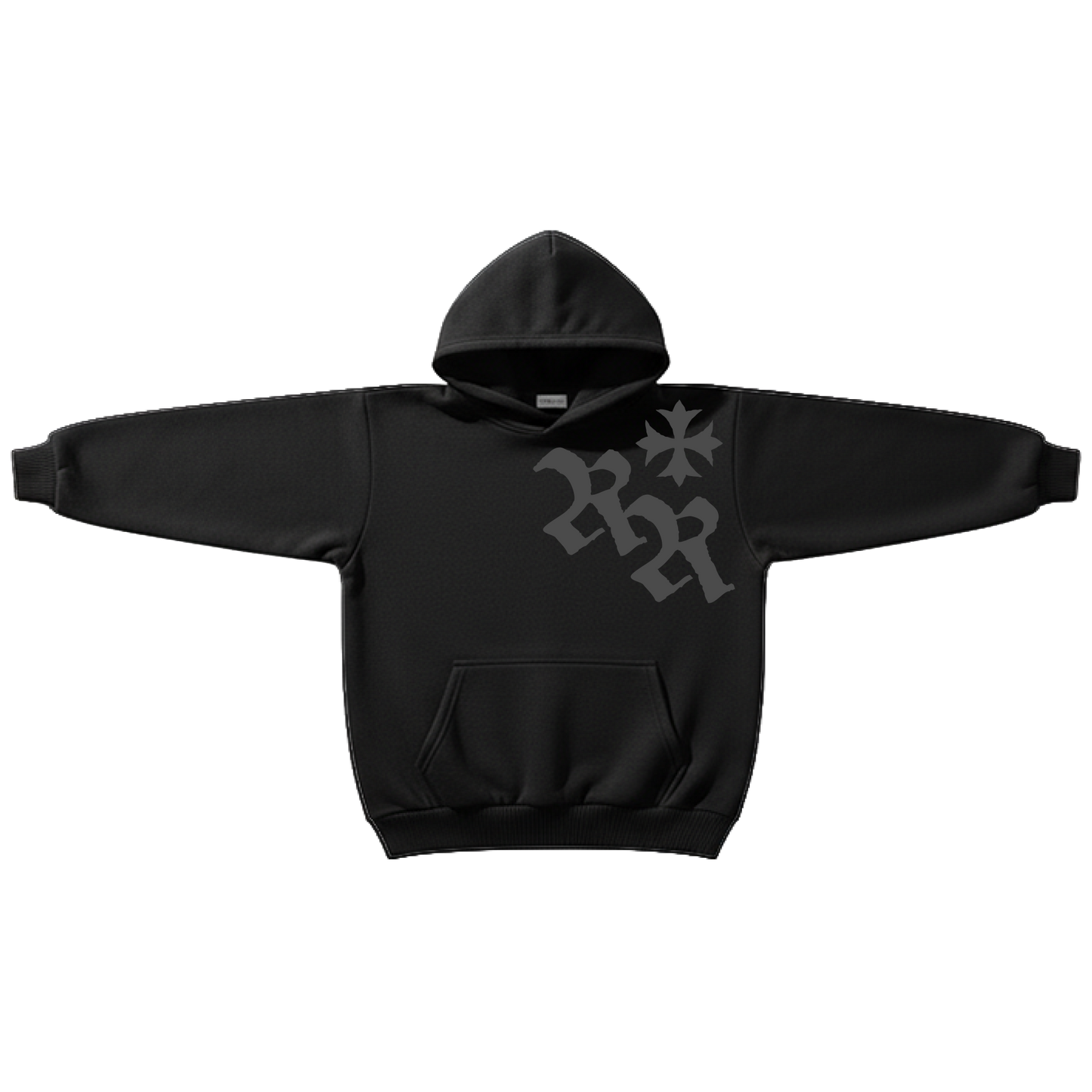 RISEN ROOTS - "REBORN | HOODIE JACKET" - Color: BLACK