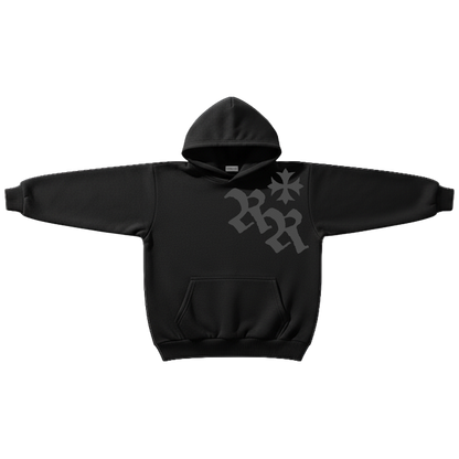 RISEN ROOTS - "REBORN | HOODIE JACKET" - Color: BLACK