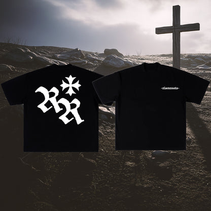 RISEN ROOTS - "REBORN | T-SHIRT " - Color: BLACK